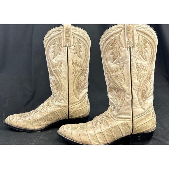 Botas Jaca Alligator Print Men's Cowboy Boots Sz 12 - Picture 1 of 6